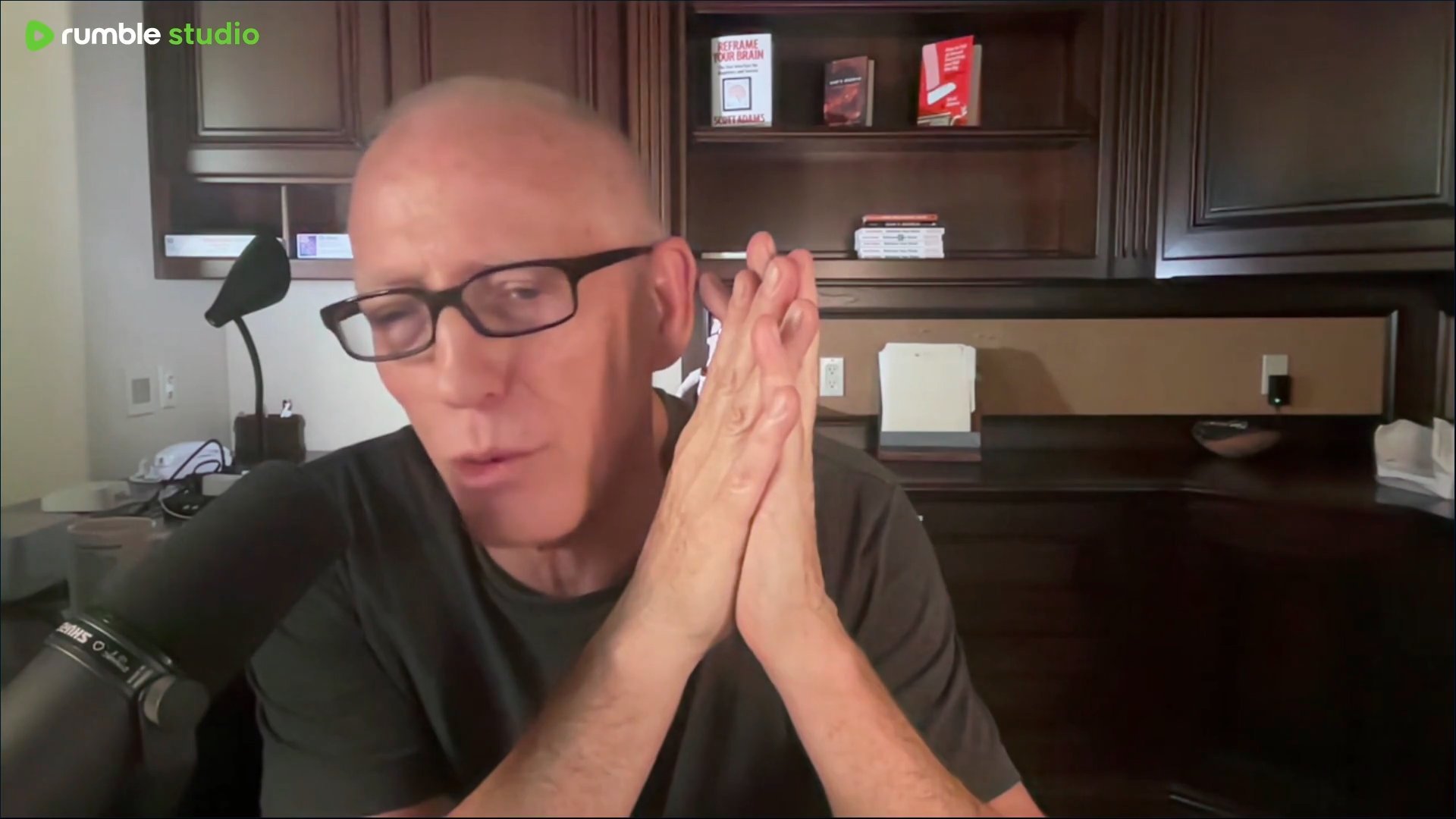 Scott Adams on July 15, 2024 in a screenshot from his Rumble show.